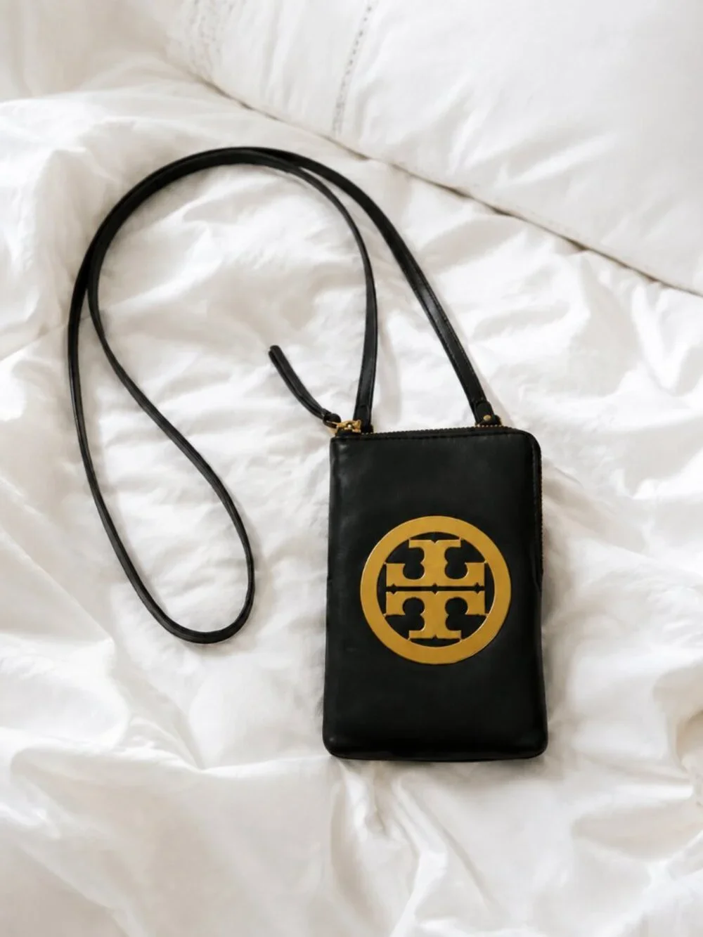 Tory Burch Charlie Leather Phone Crossbody